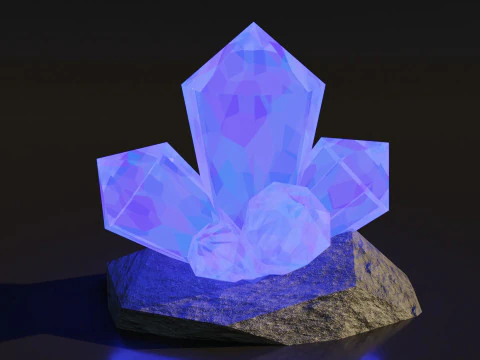 Crystal Chunk 3D Model