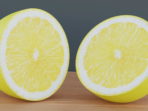 柠檬片 3D 模型