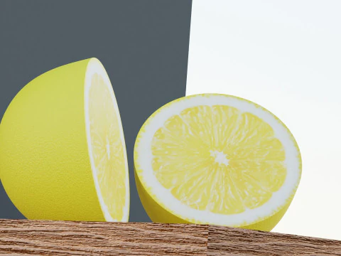 Lemon Slices 3D Model
