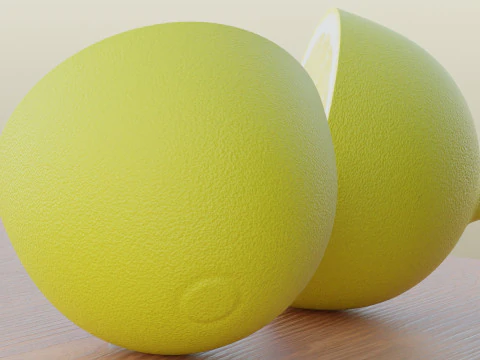 Lemon Slices 3D Model