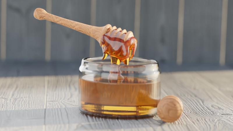 Honey In a Jar 3D 모델 .c4d .max .obj .3ds .fbx .stl .blend 