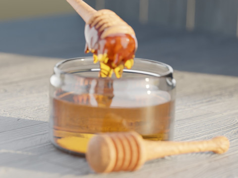 Honey In a Jar 3D 모델