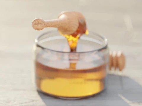 Honey In a Jar 3D Model
