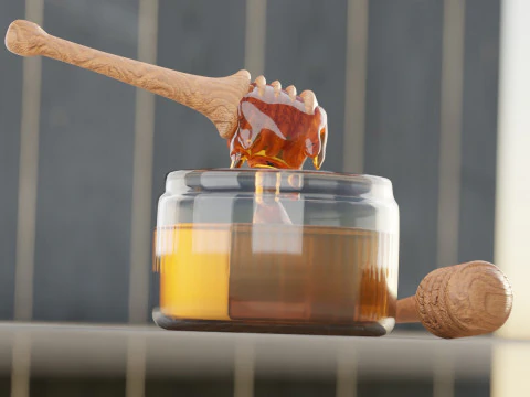 Honey In a Jar 3D Model