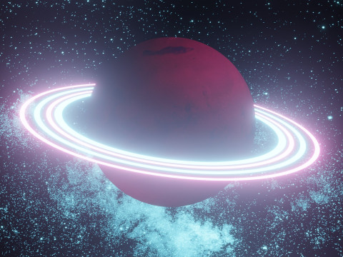 Sci-Fi Planet 3D Model