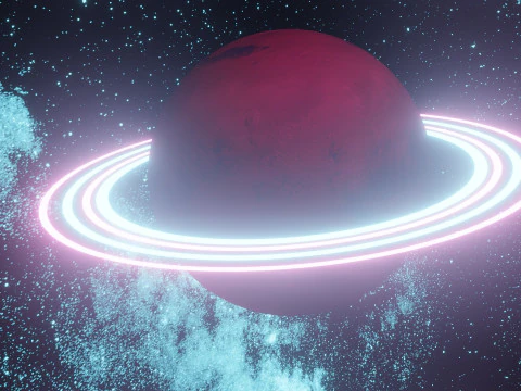 Sci-Fi Planet 3D Model
