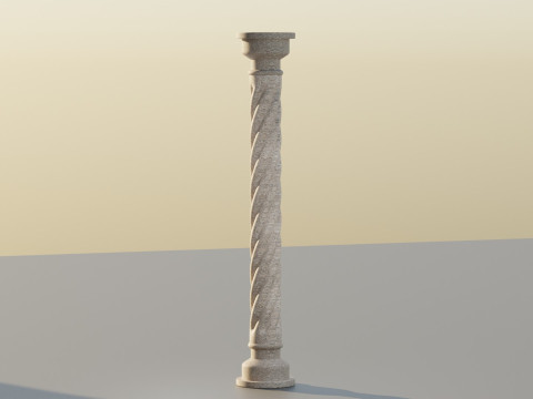 Twisted Coloumn 3D Model