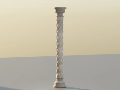 Twisted Coloumn 3D Model