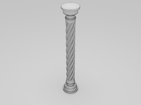 Twisted Coloumn 3D Model
