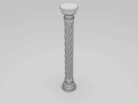 Twisted Coloumn 3D Model