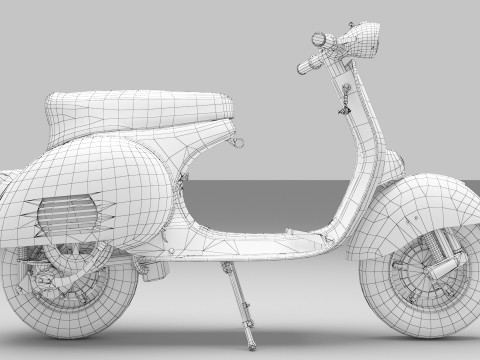 Vespa 150 GS 3Dモデル