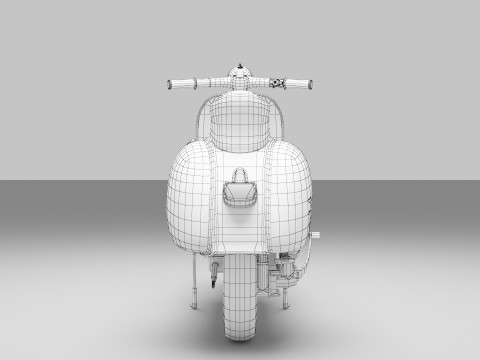 Vespa 150 GS 3Dモデル