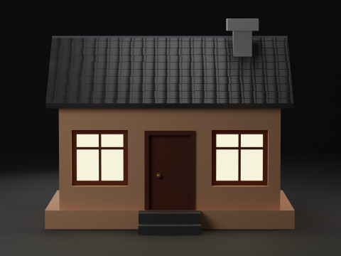 Simple House Modelo 3D