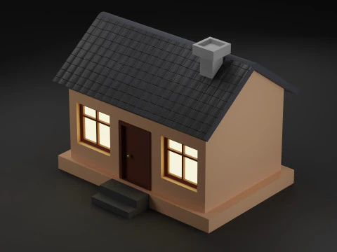 Simple House 3D Model