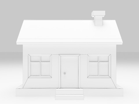 Simple House 3D Model