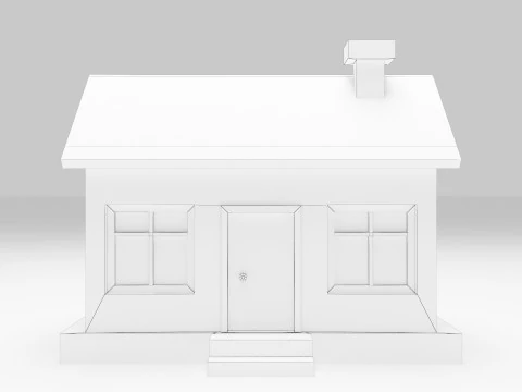 Simple House 3D Model