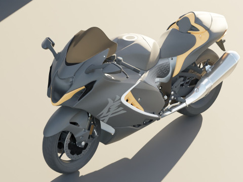 Suzuki Hayabusa Modello 3D