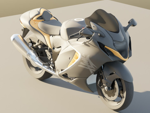 Suzuki Hayabusa Modello 3D
