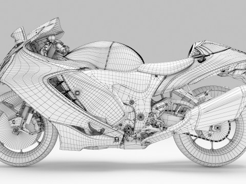 Suzuki Hayabusa Modello 3D