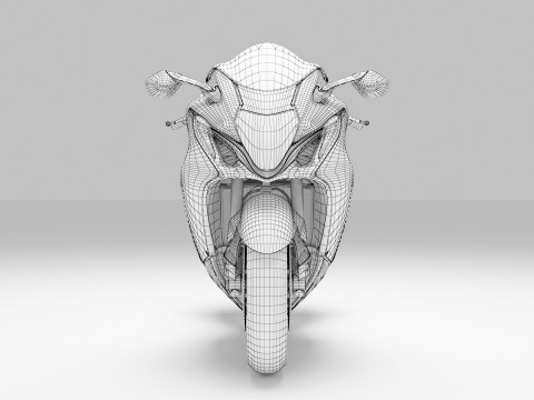 Suzuki Hayabusa Modello 3D
