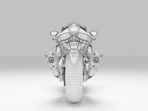Suzuki Hayabusa Modello 3D