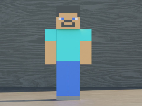 Steve Maincraft Character 3D 모델