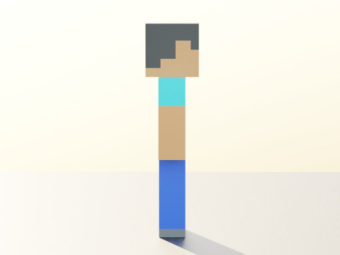 Steve Maincraft Character 3D मॉडल