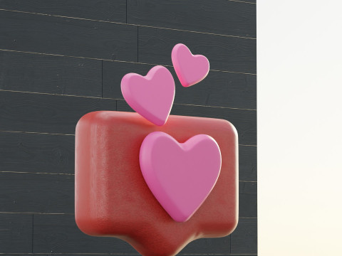 Icon Heart Modelo 3D