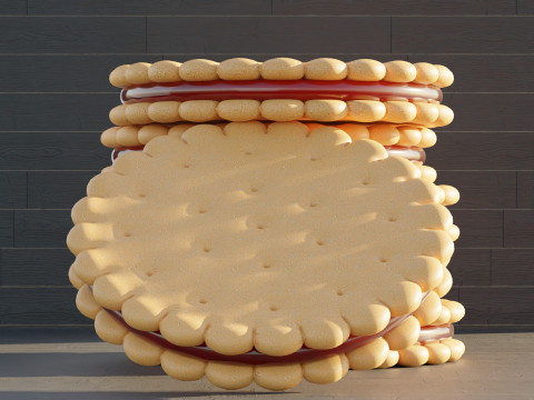 Sandwich Cookies 3D Model