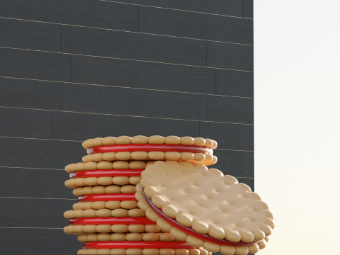Sandwich Cookies Modelo 3D
