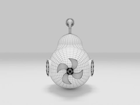 Cartoon Submarine 3D Model