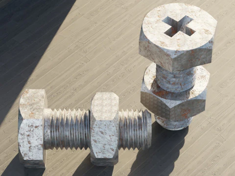Factory Bolt 3D Model