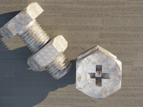 Factory Bolt 3D Model