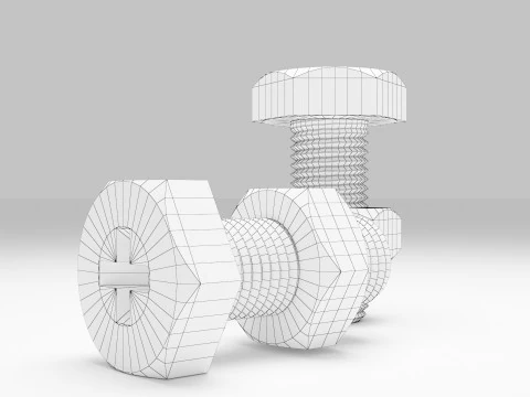 Factory Bolt 3D Model