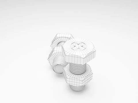 Factory Bolt 3D Model