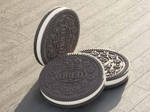 Three Oreos 3D Модель