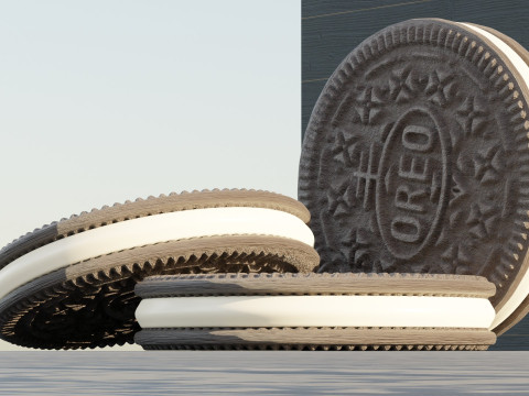 Three Oreos 3D Модель