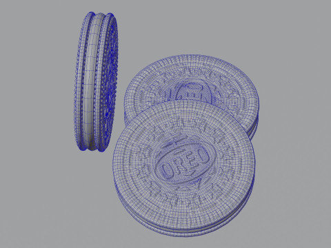 Three Oreos 3D Модель