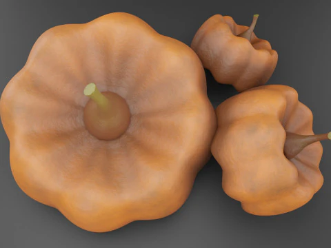 Balkabakları 3D Model