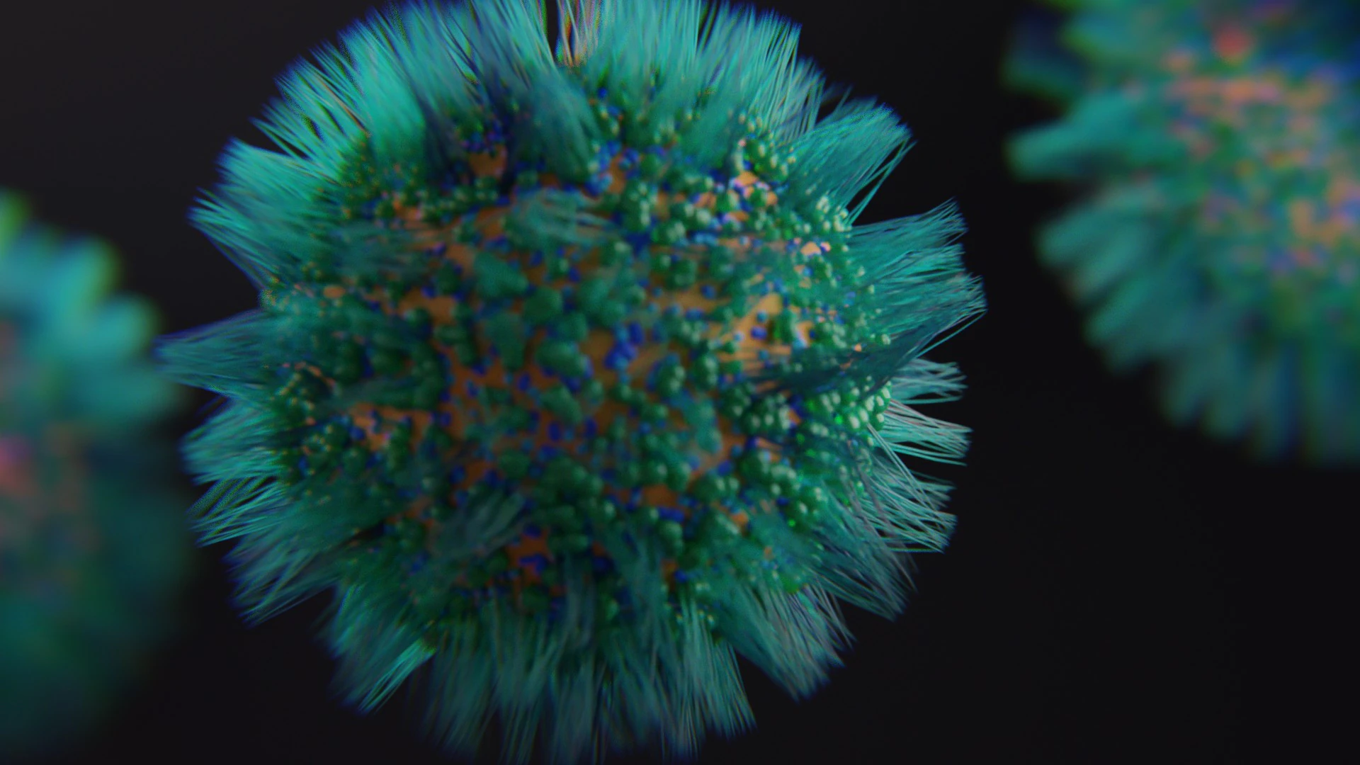Sci-Fi Virus 3D Model .c4d .max .obj .3ds .fbx .stl .blend 
