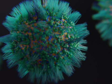 Sci-Fi Virus Model 3D