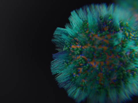 Sci-Fi Virus 3D Model