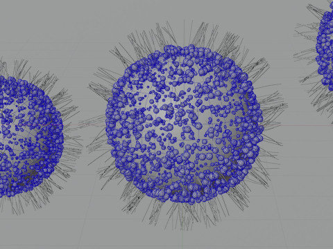 Sci-Fi Virus 3D Model