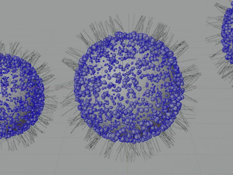 Sci-Fi Virus 3D Model