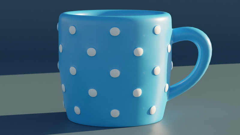 Coffee Mug 3D Модель .c4d .max .obj .3ds .fbx .stl .blend
