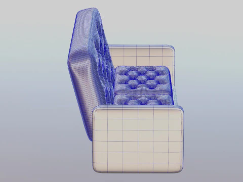 Living Room Sofa 3D Model