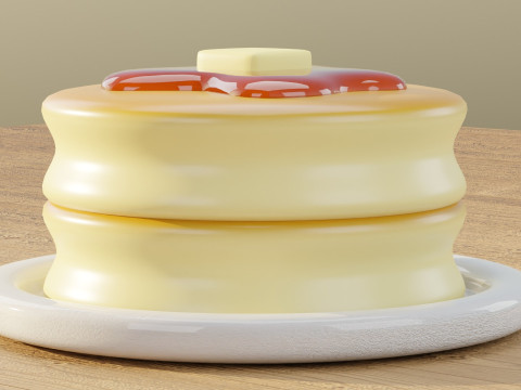Pancake Modello 3D