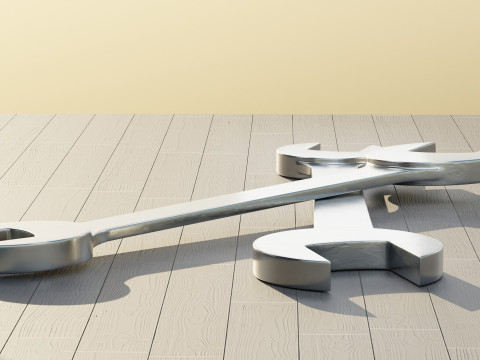 Spanner Wrench 3D Model