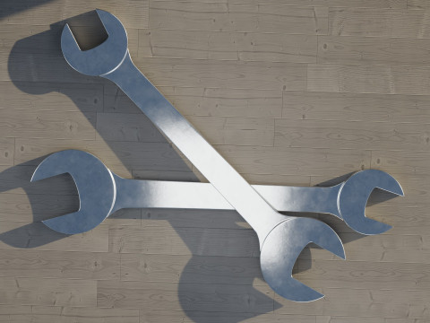 Spanner Wrench 3D Model