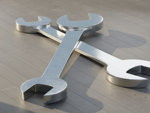 Spanner Wrench 3D Model